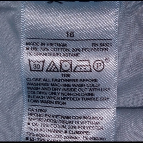 Old Navy Cuffed Blue Jean Shorts Sz 16 - Picture 3 of 11